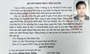 Bình Dương: Truy tìm giám đốc chi nhánh ngân hàng huy động hơn 11 tỷ đồng “đáo hạn” rồi bỏ trốn