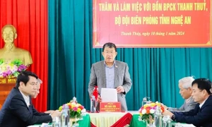 Đoàn giám sát của Ủy ban Đối ngoại làm việc với Đồn biên phòng cửa khẩu Thanh Thủy, Nghệ An