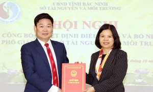 Bổ nhiệm Phó giám đốc Sở Tài nguyên và Môi trường tỉnh Bắc Ninh