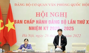 Hội nghị Ban Chấp hành Đảng bộ cơ quan Văn phòng Quốc hội lần thứ X