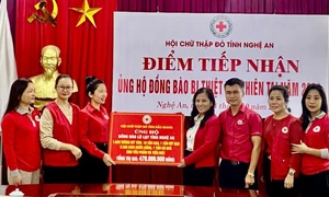 Hội Chữ thập đỏ tỉnh Bắc Giang vận động ủng hộ gần 500 triệu tới đồng bào miền Trung