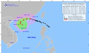 Bão SAOLA giảm cấp và đổi hướng di chuyển