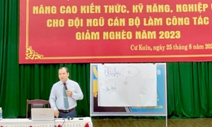 Đắk Lắk: Gần 400 cán bộ huyện Cư Kuin được tập huấn nâng cao năng lực công tác giảm nghèo