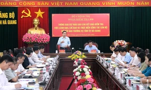 Phó Chủ tịch Thường trực Quốc hội Trần Thanh Mẫn làm việc với Ban Thường vụ Tỉnh ủy Hà Giang