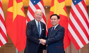 Chủ tịch Quốc hội Vương Đình Huệ hội kiến Tổng thống Hoa Kỳ Joe Biden