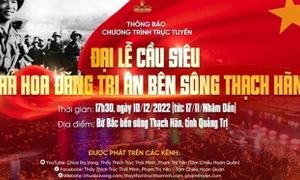 Chùa Ba Vàng tổ chức Đại lễ cầu siêu - Thả hoa đăng tri ân bên sông Thạch Hãn