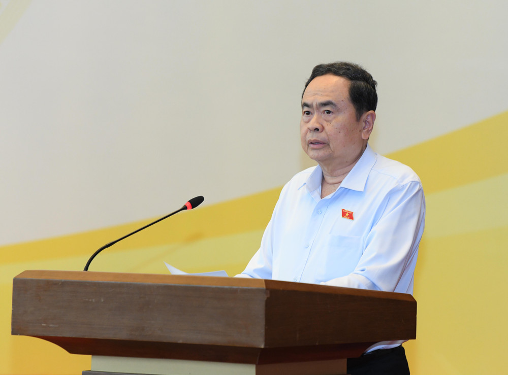 Chủ tịch Quốc hội Trần Thanh Mẫn phát biểu tại hội nghị Chủ tịch Quốc hội Trần Thanh Mẫn phát biểu tại hội nghị
