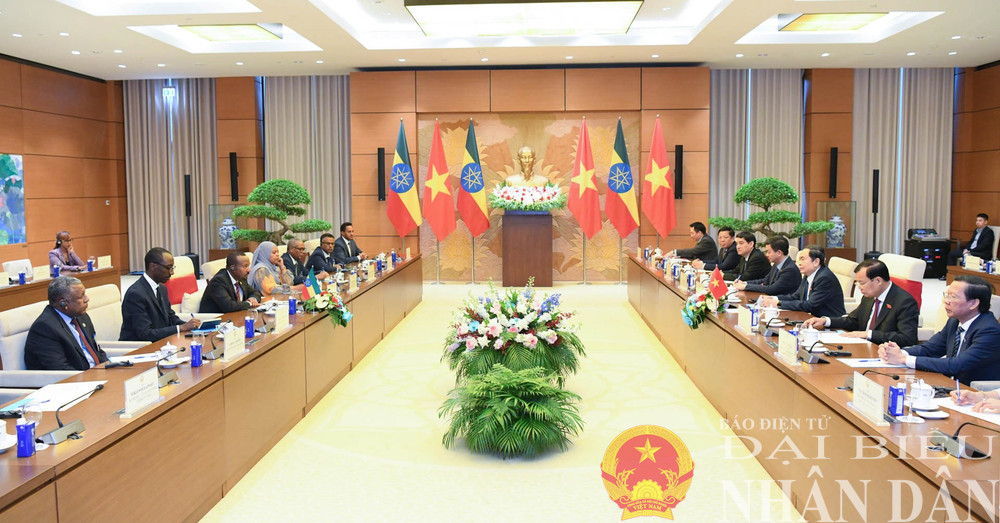 Toàn cảnh cuộc hội kiến. Ảnh: Lâm Hiển Toàn cảnh cuộc hội kiến. Ảnh: Lâm Hiển