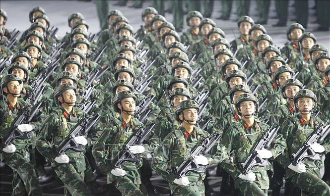 Các khối của Lực lượng Quân đội nhân dân tham gia Tổng hợp luyện diễu binh, diễu hành lần thứ hai. Ảnh: Thanh Vũ/TTXVN Các khối của Lực lượng Quân đội nhân dân tham gia Tổng hợp luyện diễu binh, diễu hành lần thứ hai. Ảnh: Thanh Vũ/TTXVN