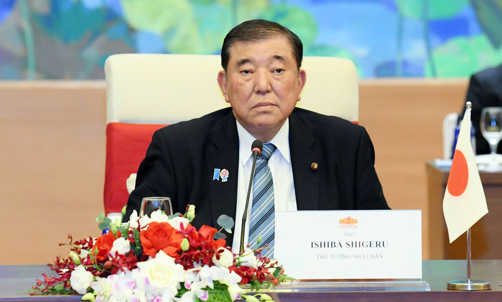 Thủ tướng Nhật Bản Ishiba Shigeru phát biểu tại hội kiến. Ảnh: Lâm Hiển don-3.jpg