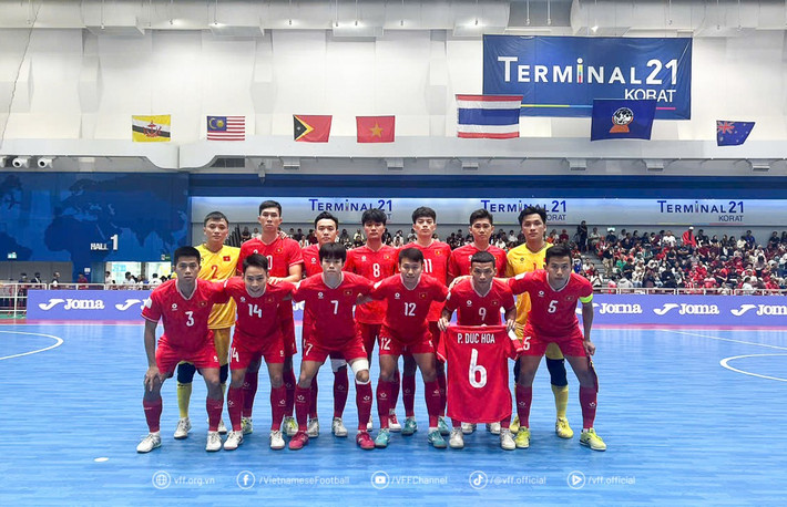 Lần đầu tiên sau 12 năm, đội tuyển futsal Việt Nam mới giành quyền vào chơi chung kết Đông Nam Á. Ảnh: VFF img-9356.jpg