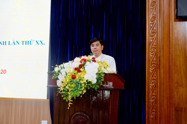 Phó trưởng Ban Tuyên giáo Tỉnh uỷ Hà Nam Nguyễn Hải Long thông tin tại buổi họp báo Phó trưởng Ban Tuyên giáo Tỉnh uỷ Hà Nam Nguyễn Hải Long thông tin tại buổi họp báo