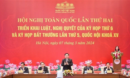 Kết luận của UB Thường vụ Quốc hội tại Hội nghị toàn quốc lần thứ hai triển khai luật, nghị quyết