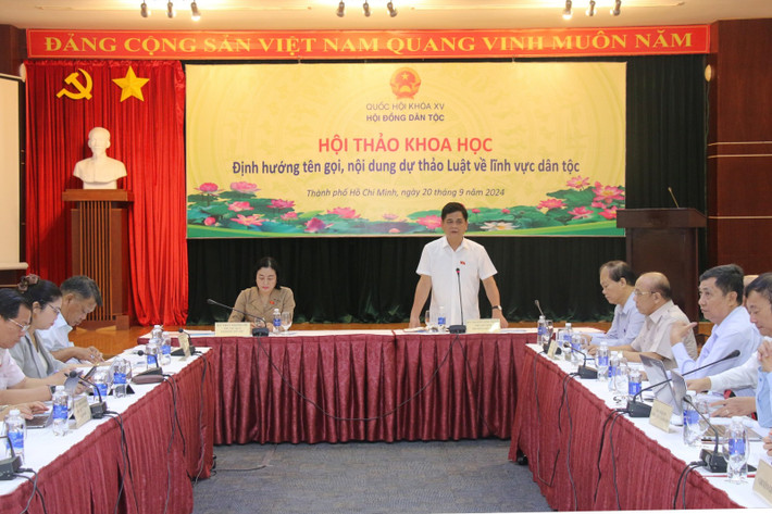 Hội thảo khoa học “Định hướng tên gọi, nội dung dự thảo Luật về lĩnh vực dân tộc” Hội thảo khoa học “Định hướng tên gọi, nội dung dự thảo Luật về lĩnh vực dân tộc”