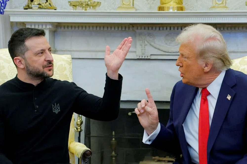 Tổng thống Mỹ Donald Trump và Tổng thống Ukraine Zelensky tại Nhà Trắng. Ảnh: USA Today z6540546948881-dd1868aa540b0cceda9af03fdaaf2338.jpg