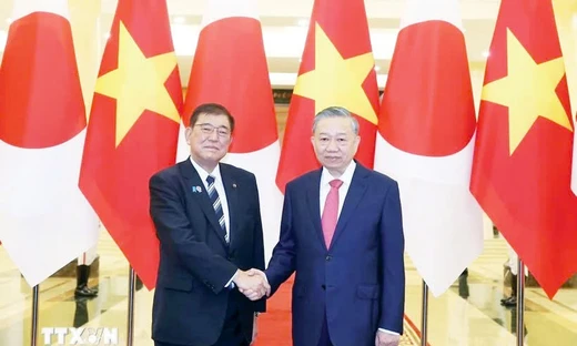 Tổng Bí thư Tô Lâm hội kiến Thủ tướng Nhật Bản