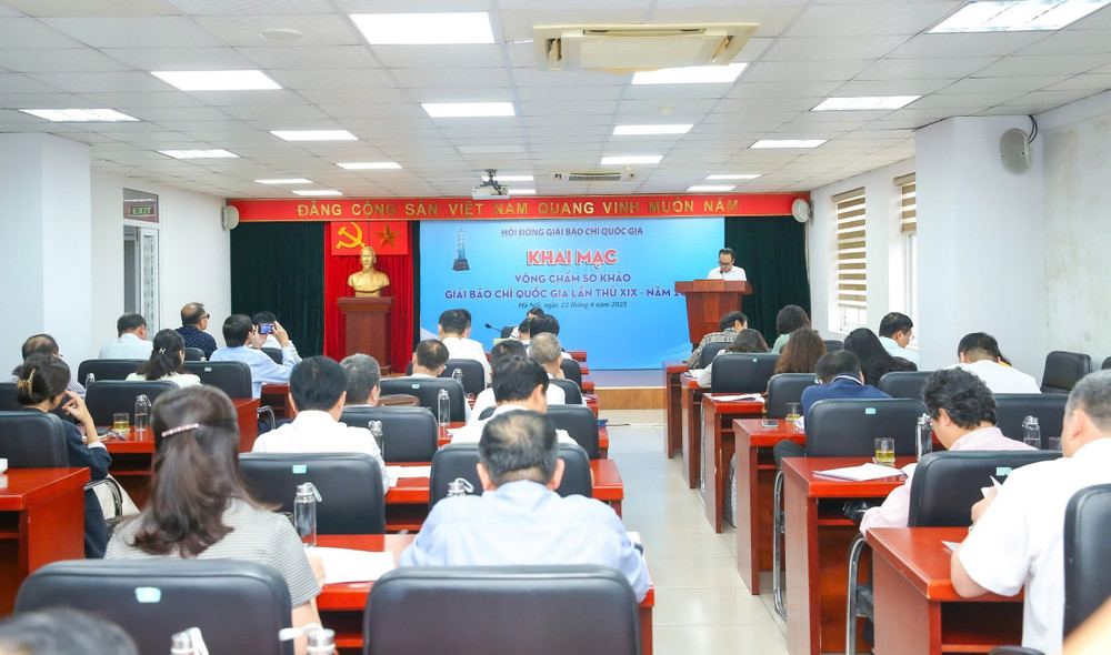 Khai mạc vòng chấm sơ khảo Giải Báo chí quốc gia lần thứ XIX. Ảnh: Sơn Hải z6529429529484-6b8a093656efa8ee778efa1803b65b50.jpg