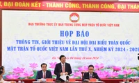 Trưởng ban Tuyên giáo cơ quan Ủy ban Trung ương Mặt trận Tổ quốc Việt Nam Vũ Văn Tiến thông tin về Đại hội