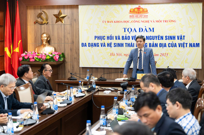Phó Chủ nhiệm Ủy ban Khoa học, Công nghệ và Môi trường Tạ Đình Thi phát biểu Phó Chủ nhiệm Ủy ban Khoa học, Công nghệ và Môi trường Tạ Đình Thi phát biểu