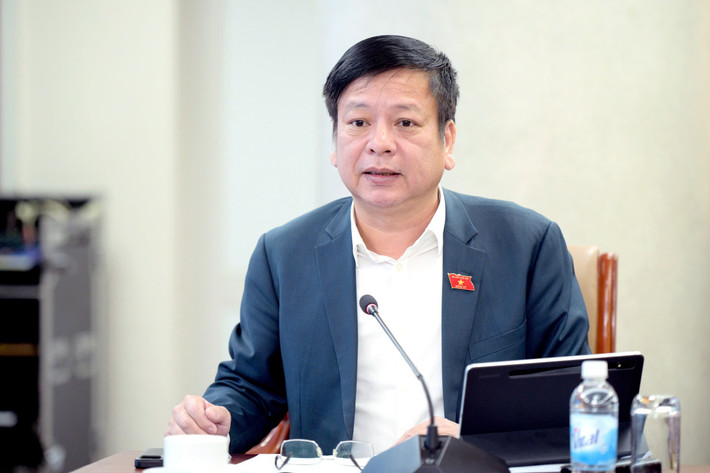 Phó Chủ nhiệm Ủy ban Pháp luật và Tư pháp Nguyễn Trường Giang phát biểu Phó Chủ nhiệm Ủy ban Pháp luật và Tư pháp Nguyễn Trường Giang phát biểu