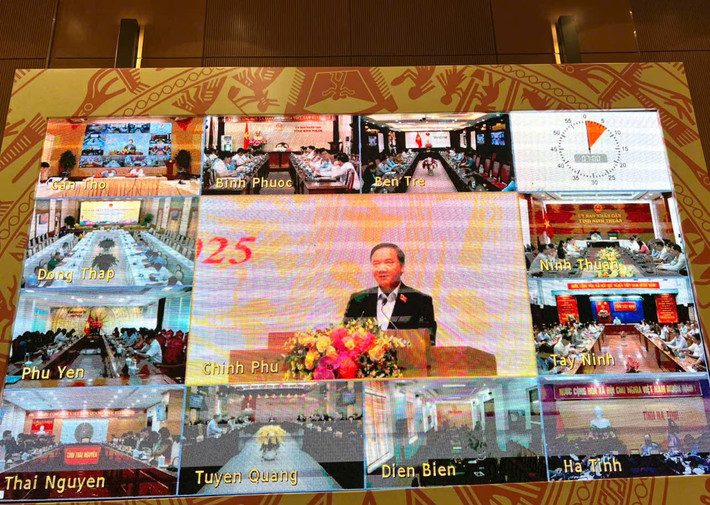 Hội nghị được trực tuyến 63 tỉnh, thành phố. Ảnh: Chí Tuấn 5.jpg