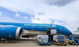 Vietnam Airlines vận chuyển gần 30 tấn hàng cứu trợ vùng bão lũ miền Bắc sau 2 ngày. Ảnh: NPC 