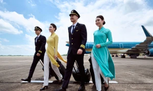 Vietnam Airlines sẽ khai thác 4 chuyến mỗi tuần trên đường bay Hà Nội - Phnom Penh vào các ngày thứ Hai, thứ Tư, thứ Sáu và Chủ Nhật bằng máy bay Airbus A321. Ảnh: VNA. 