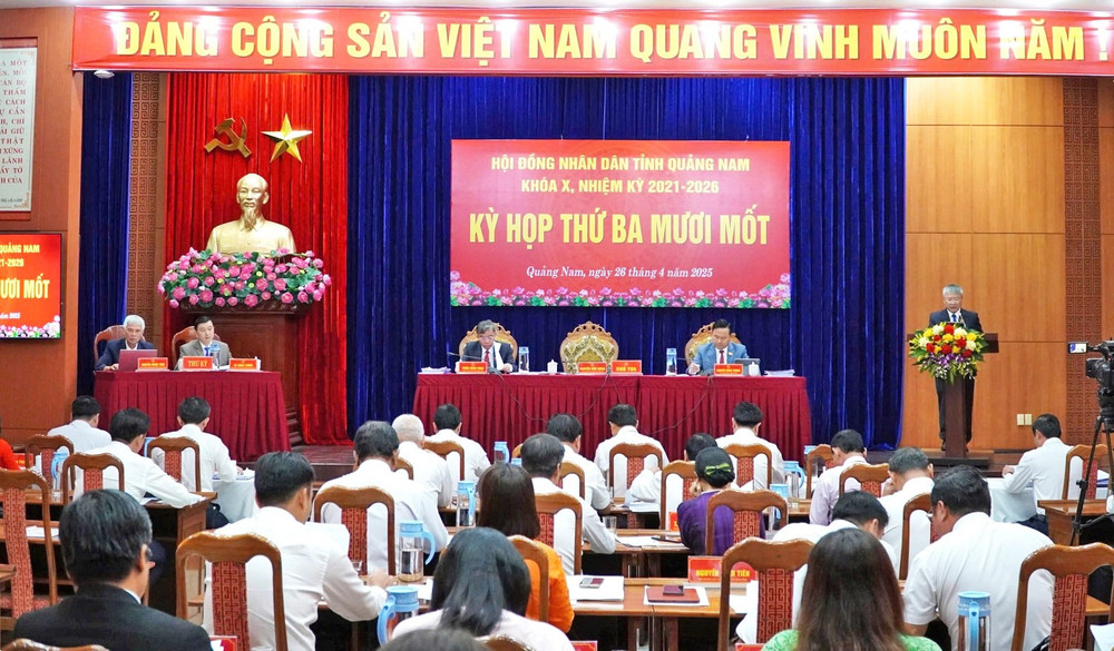 HĐND tỉnh Quảng Nam (Khóa X) nhiệm kỳ 2021 - 2026 tổ chức Kỳ họp thứ 31 để xem xét nhiều nội dung quan trọng. Ảnh: TT HĐND tỉnh Quảng Nam (Khóa X) nhiệm kỳ 2021 - 2026 tổ chức Kỳ họp thứ 31 để xem xét nhiều nội dung quan trọng. Ảnh: TT