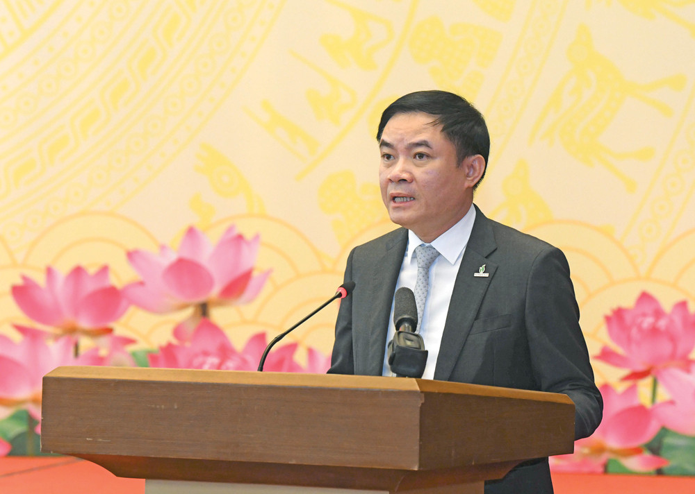 Tổng giám đốc Lê Ngọc Sơn phát biểu. Ảnh: Lâm Hiển tgd-le-ngoc-son1.jpg