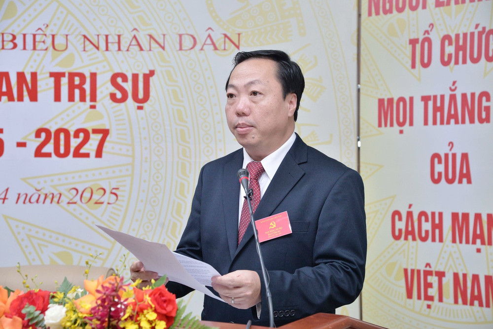 Phó Bí thư Chi bộ Nguyễn Đăng Hải trình bày Báo cáo Kiểm điểm của tập thể Chi ủy Chi bộ Ban Trị sự nhiệm kỳ 2022 - 2025 Phó Bí thư Chi bộ Nguyễn Đăng Hải trình bày Báo cáo Kiểm điểm của tập thể Chi ủy Chi bộ Ban Trị sự nhiệm kỳ 2022 - 2025