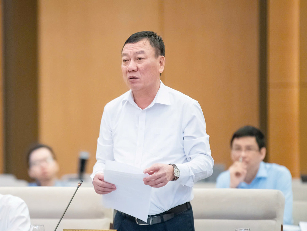Tổng Thanh tra Chính phủ Đoàn Hồng Phong giải trình về xử lý chồng chéo, trùng lặp giữa hoạt động thanh tra với hoạt động kiểm toán nhà nước. Ảnh: Hồ Long Tổng Thanh tra Chính phủ Đoàn Hồng Phong giải trình về xử lý chồng chéo, trùng lặp giữa hoạt động thanh tra với hoạt động kiểm toán nhà nước. Ảnh: Hồ Long