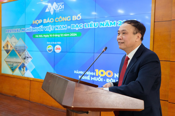 Cục trưởng Cục Kinh tế hợp tác và Phát triển nông thôn Lê Đức Thịnh phát biểu. Ảnh: Ban Tổ chức 125a20e54cb5f1eba8a4.jpg