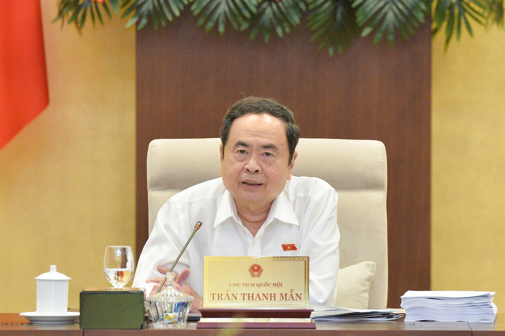 Chủ tịch Quốc hội Trần Thanh Mẫn phát biểu Chủ tịch Quốc hội Trần Thanh Mẫn phát biểu