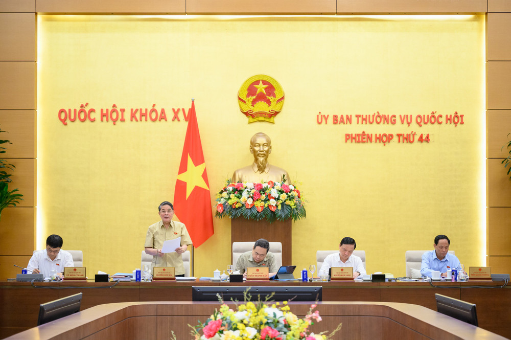 Phó Chủ tịch Quốc hội Nguyễn Đức Hải phát biểu kết luận nội dung thảo luận. Ảnh: Hồ Long pho-chu-tich-qh-nguyen-duc-hai-dieu-hanh-noi-dung.jpg