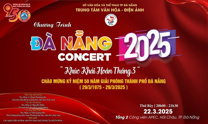 Hòa nhạc tôn vinh những giá trị lịch sử, văn hóa và sự phát triển mạnh mẽ của thành phố trong suốt nửa thế kỷ qua. Ảnh: BTC 482226852-1169145335222678-4132408774613402392-n.jpg