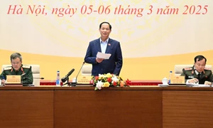 Phó Chủ tịch Quốc hội, Thượng tướng Trần Quang Phương phát biểu