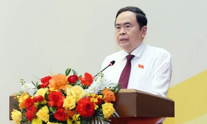 Chủ tịch Quốc hội Trần Thanh Mẫn phát biểu khai mạc hội nghị