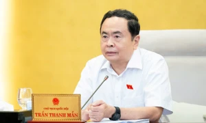 Chủ tịch Quốc hội Trần Thanh Mẫn phát biểu 