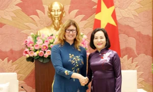 Phó Chủ tịch Quốc hội Nguyễn Thị Thanh tiếp Trưởng đại diện UNICEF tại Việt Nam, bà Silvia Danailov