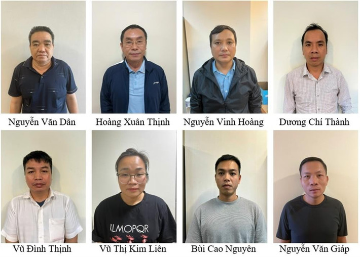 Các bị can bị khởi tố trong vụ án. (Ảnh: BCA) doi-tuong.jpg