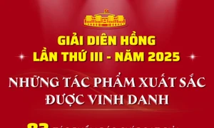 Giải Diên Hồng 2025: 8 giải A, 15 giải B, 20 giải C, 40 giải Khuyến khích