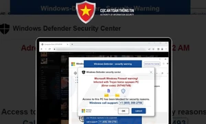 Lừa đảo qua email giả mạo dịch vụ bảo mật Windows