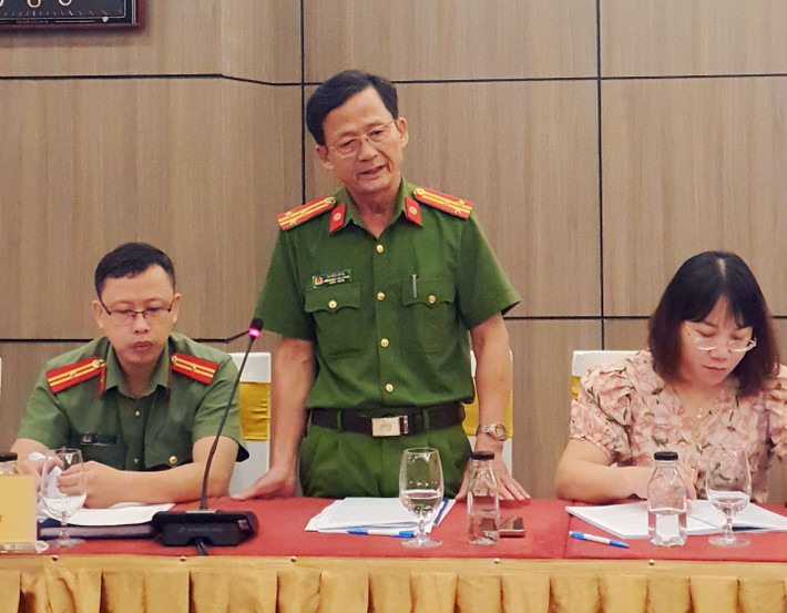 Đại diện Công an thành phố Đà Nẵng phát biểu tại tọa đàm Tọa đàm “Lấy ý kiến phục vụ việc chỉnh lý dự thảo Luật Tư pháp người chưa thành niên” -0
