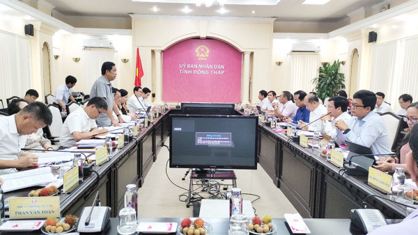 Quang cảnh buổi làm việc Đoàn giám sát của Ủy ban Xã hội làm việc với UBND tỉnh Đồng Tháp -0