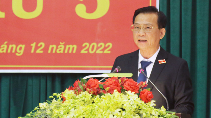 Chủ tịch UBND tỉnh Hồ Văn Mười báo cáo tình hình phát triển kinh tế, xã hội, quốc phòng an ninh của tỉnh năm 2022 Đắk Nông: Phấn đấu có trên 21.000 tỷ đồng tổng vốn đầu từ toàn xã hội năm 2023 -0