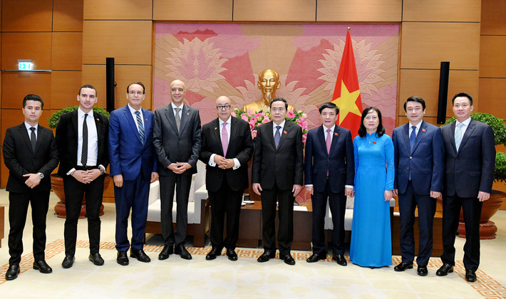 Chủ tịch Quốc hội Trần Thanh Mẫn tiếp Tổng Thư ký Hạ viện Morocco ảnh 5 Chủ tịch Quốc hội Trần Thanh Mẫn tiếp Tổng Thư ký Hạ viện Morocco -0