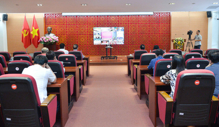 Quang cảnh hội nghị. Ảnh: Hồ Long Đảng ủy Khối các cơ quan Trung ương thông tin chuyên đề về phòng, chống tham nhũng, tiêu cực và triển khai Luật Thực hiện dân chủ ở cơ sở -0