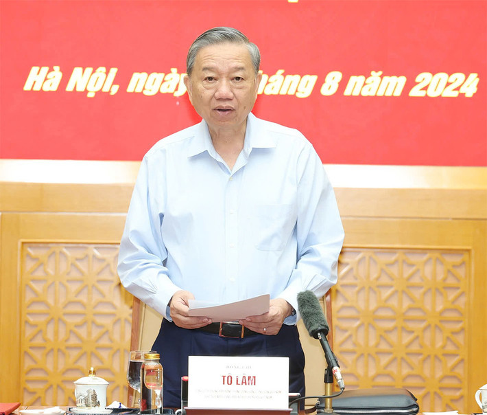 Tổng Bí thư, Chủ tịch nước Tô Lâm làm việc với Ban Thường vụ Quân ủy Trung ương ảnh 3 Tổng Bí thư, Chủ tịch nước Tô Lâm làm việc với Ban Thường vụ Quân ủy Trung ương -0