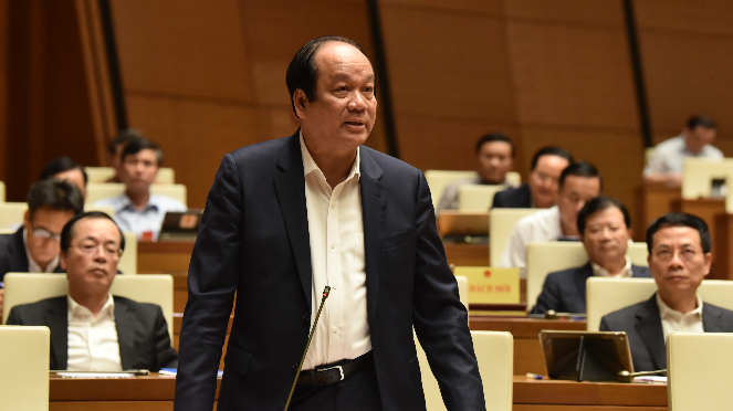 Bộ trưởng, Chủ nhiệm Văn phòng Chính phủ Mai Tiến Dũng trả lời chất vấn của các đại biểu Quốc hội Ảnh: Quang Khánh Bộ trưởng, Chủ nhiệm Văn phòng Chính phủ Mai Tiến Dũng trả lời chất vấn của các đại biểu Quốc hội Ảnh: Quang Khánh