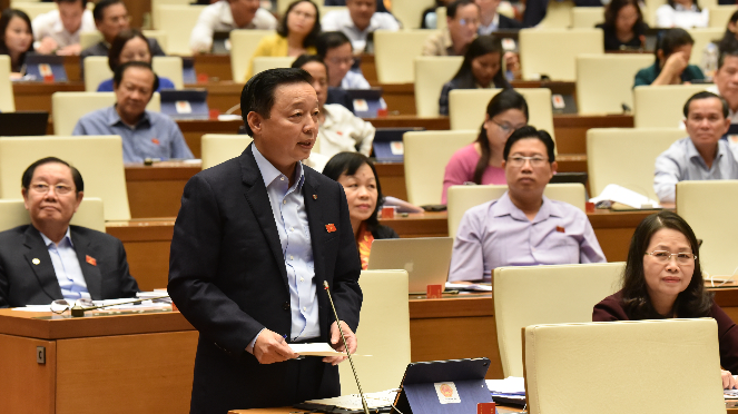 Bộ trưởng Bộ Tài nguyên và Môi trường Trần Hồng Hà Ảnh: Quang Khánh Bộ trưởng Bộ Tài nguyên và Môi trường Trần Hồng Hà Ảnh: Quang Khánh
